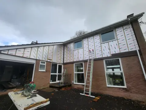 Preparation of an upper-storey elevation — CG Cladding Solutions