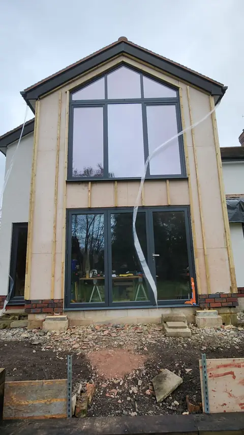 Gable installation in progress — CG Cladding Solutions